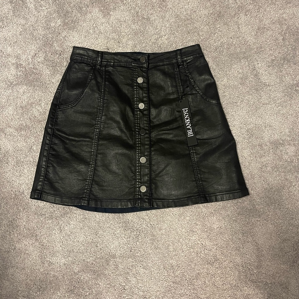 BlankNyc Coated Mini Skirt